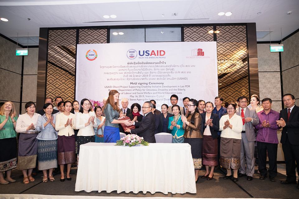 World Education Signs MOU to Improve Well-being and Self-reliance of Persons with Disabilities in Laos