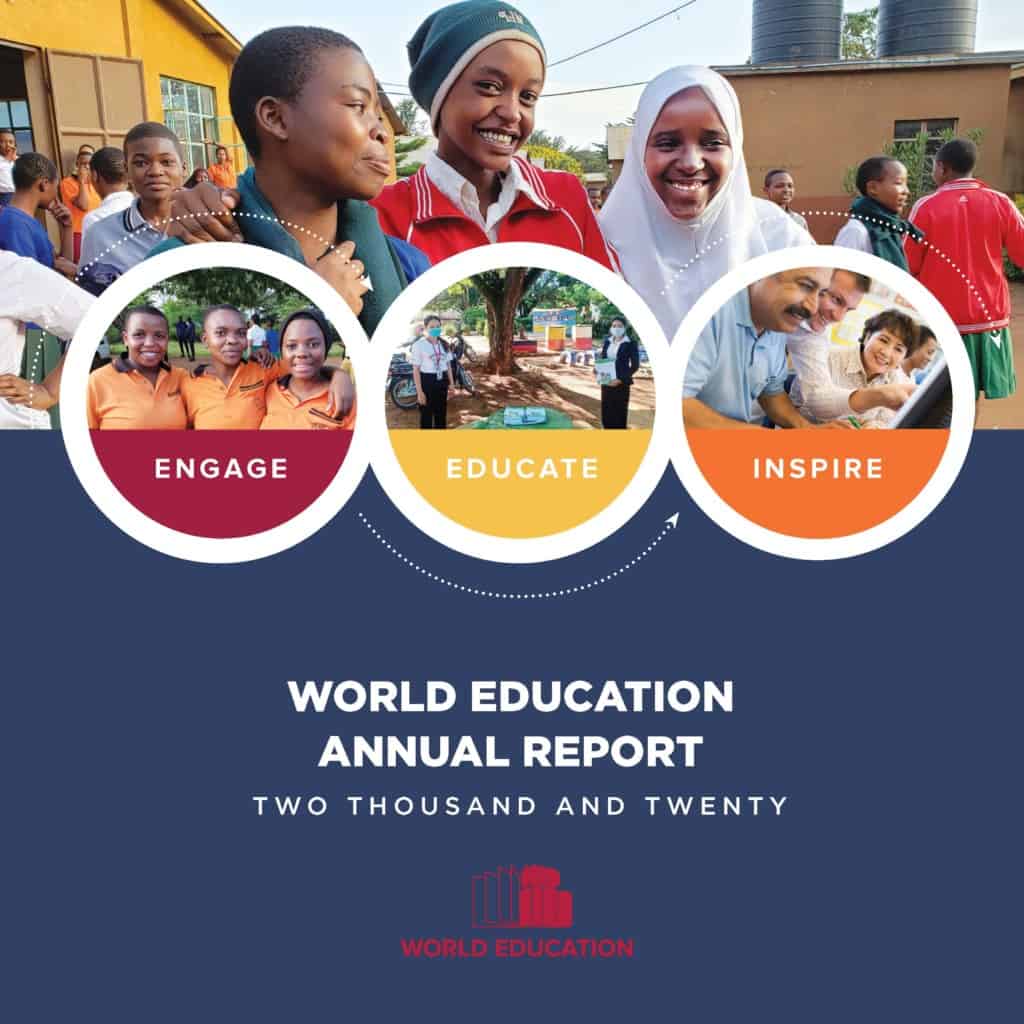 World Education 2020 Annual report cover