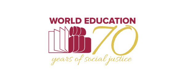 World Education 70 years of social justice logo