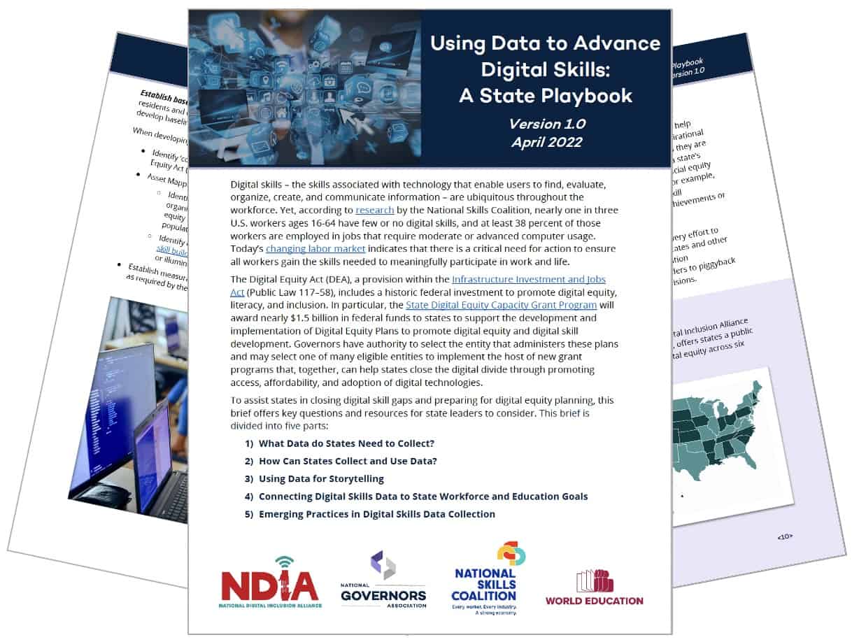 Using Data To Advance Digital Skills: A State Playbook